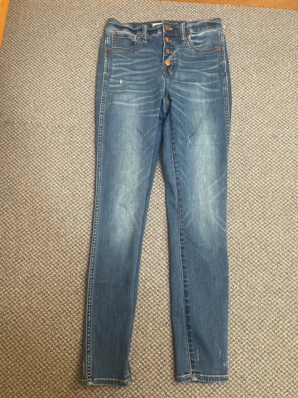 Madewell Button Fly Classic High Rise Skinny 26